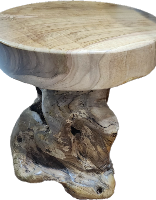 Load image into Gallery viewer, Woodland Retreat (log table and stool)
