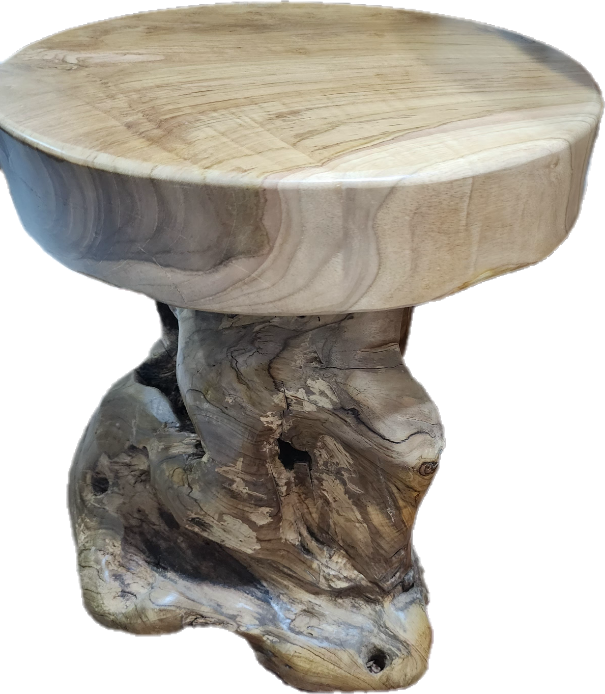 Woodland Retreat (log table and stool)