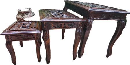 The Curvaceous Companions (Curved Side Tables, set of 3)