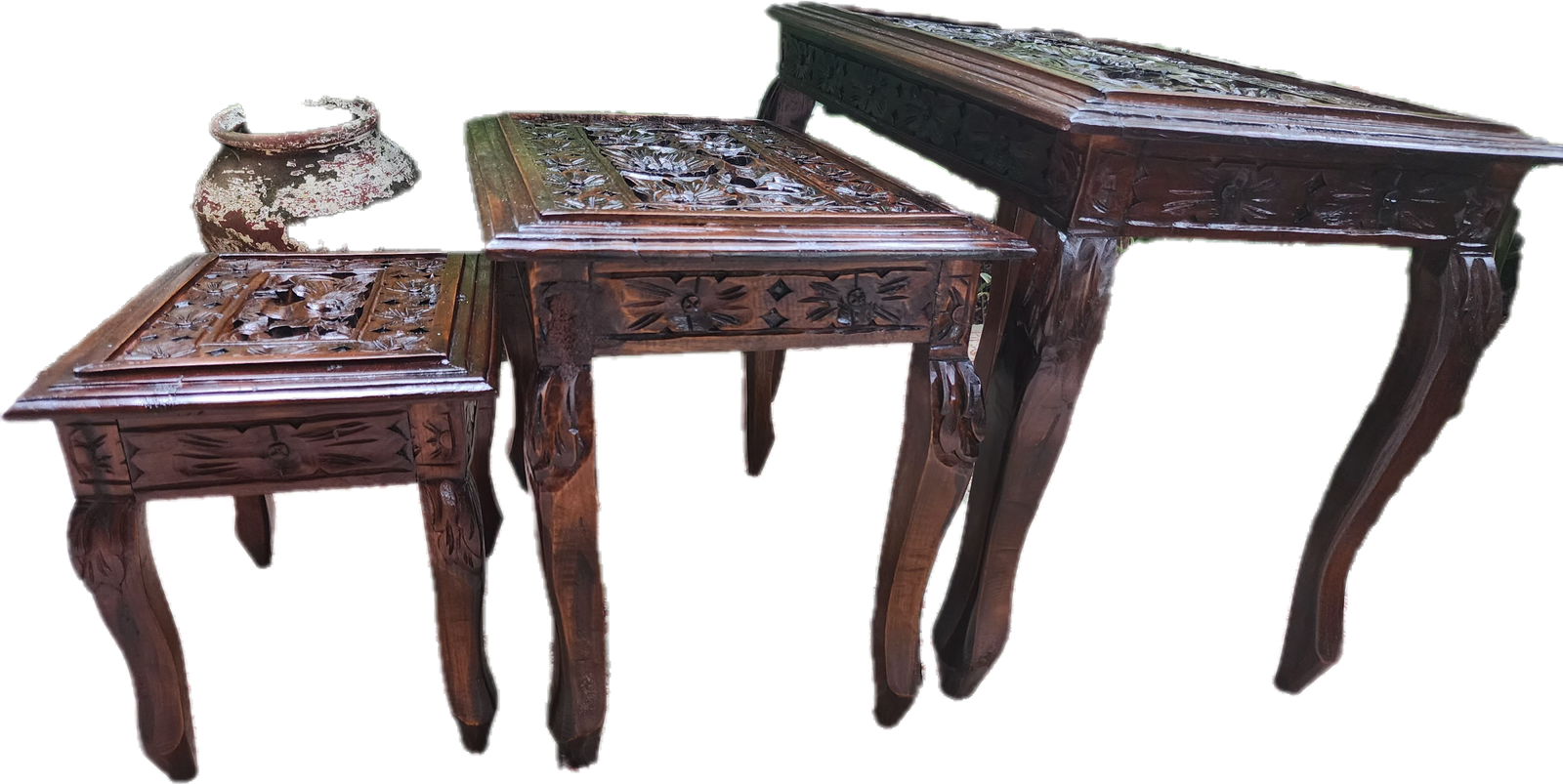 The Curvaceous Companions (Curved Side Tables, set of 3)