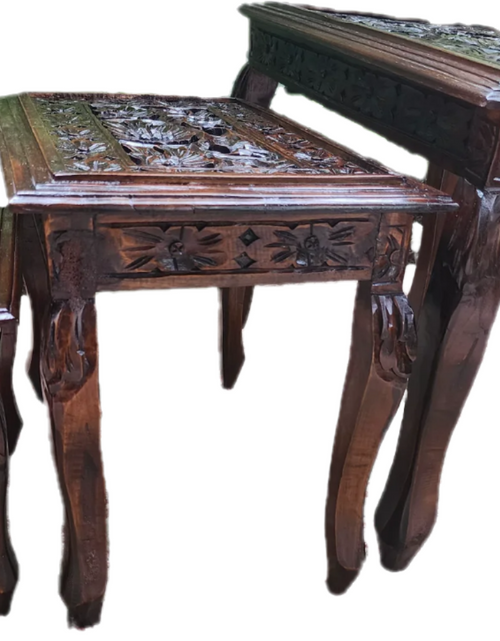 Load image into Gallery viewer, Grooved Symphony Trio (Side Table grooved - Set of 3)
