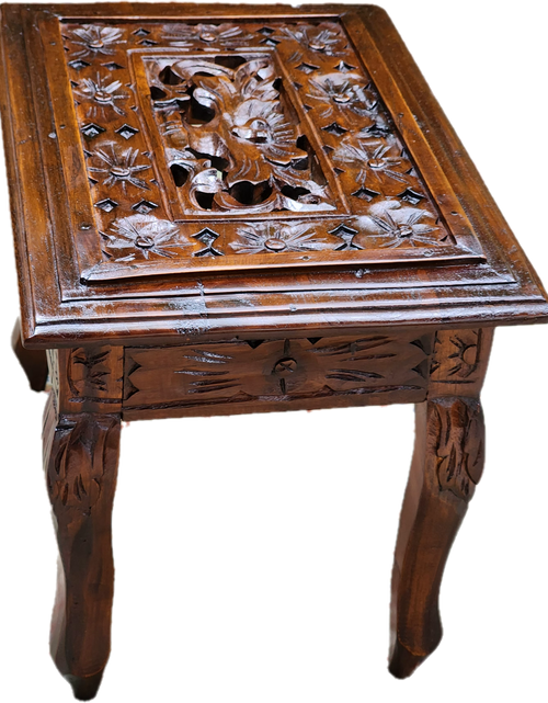 Load image into Gallery viewer, The Curvaceous Companions (Curved Side Tables, set of 3) with glass top
