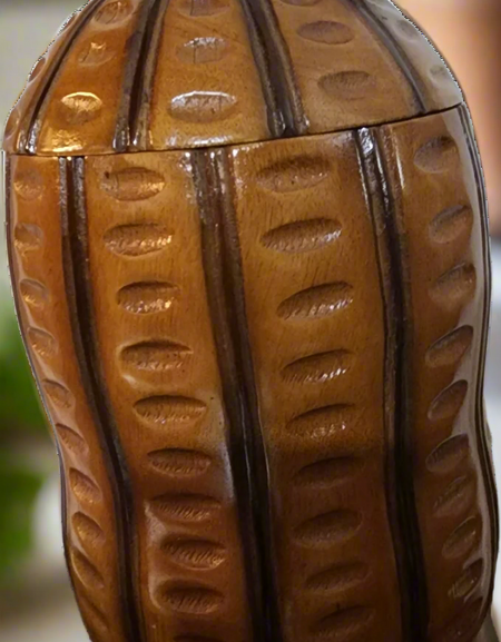 The Rustic Pantry (Wooden Peanut Jar)