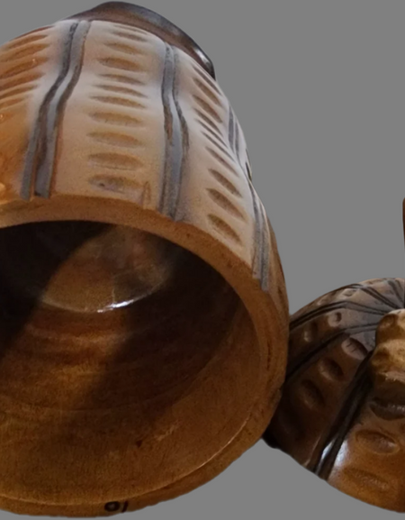 The Rustic Pantry (Wooden Peanut Jar)