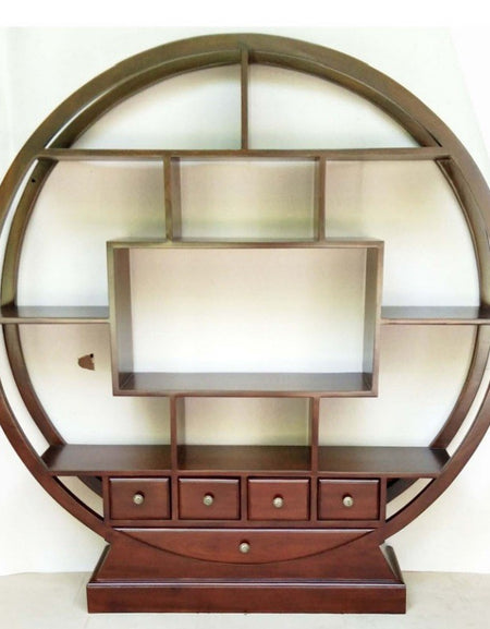 The Scholar's Sanctuary (Round Bookshelf)