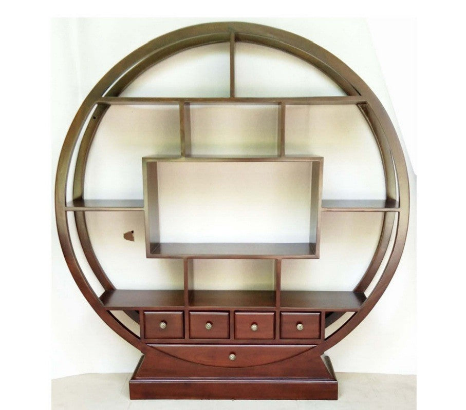 The Scholar's Sanctuary (Round Bookshelf)