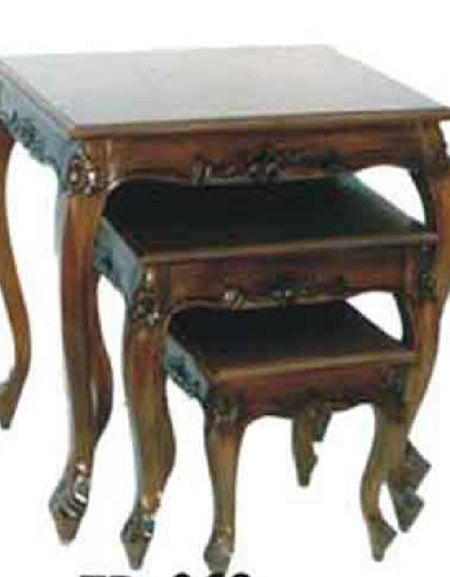 Grooved Symphony Trio (Side Table grooved - Set of 3)