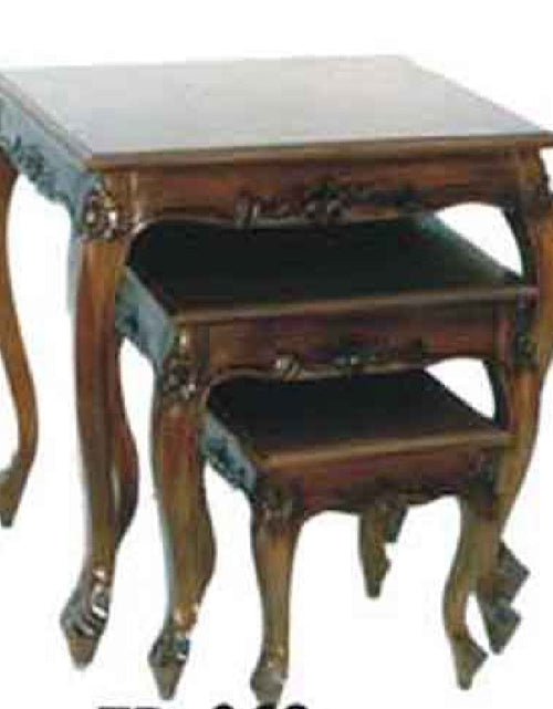 Load image into Gallery viewer, Grooved Symphony Trio (Side Table grooved - Set of 3)
