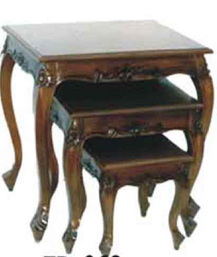 Grooved Symphony Trio (Side Table grooved - Set of 3)