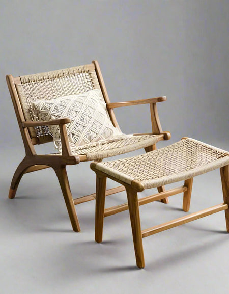 The Rattan Refuge (Chair Rattan & Otoman)