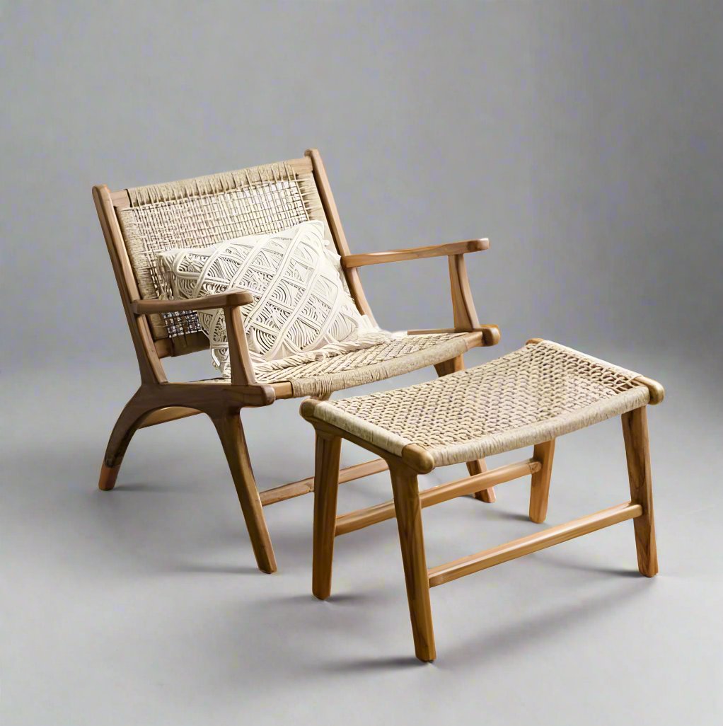 The Rattan Refuge (Chair Rattan & Otoman)