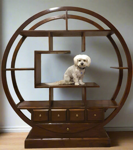 The Scholar's Sanctuary (Round Bookshelf)